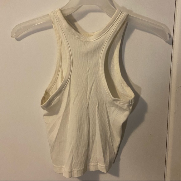 Women’s White Racerback Tank Top - Picture 2 of 2